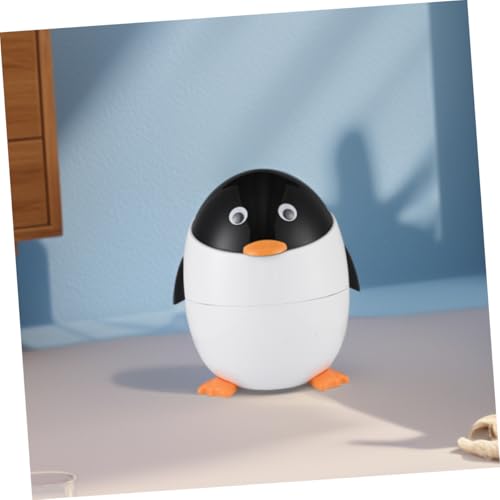 Caneca de basura con tapa Zerodeko diseño pingüino miniatura 6
