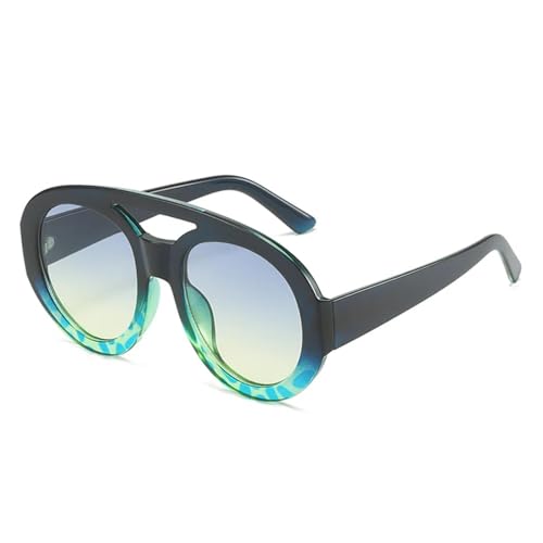 Lunettes de soleil rondes vintage à motif tendance pour vos sorties et terrasses