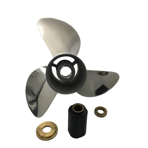 Image of Ship Outboard Propeller 14x19 for Engine 135HP 175HP 220HP 300HP Stainless Steel 15 Splines Boat Parts RH48-898998A46