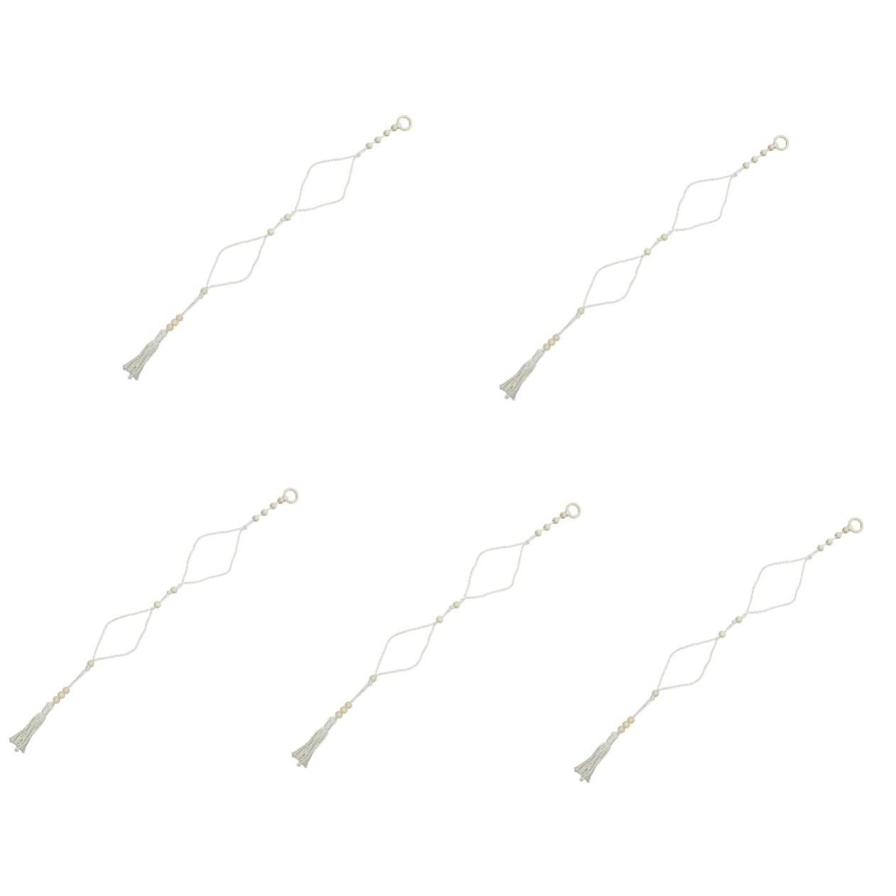 Abaodam 5piezas Organizador De Sombreros De Macramé De Soporte De Almacenamiento De Sombreros De Pared Rack De Gorras De Decoración Bohemia Fácil Instalación Ahorra Espacio