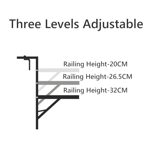 Table suspendue pour balcon réglable pour optimiser les petits espaces - 5