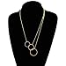 Produktbild Jovono zierliche Kreis Anhänger Halsketten Mode Halskette Kette Schmuck für Frauen und Mädchen (Gold)