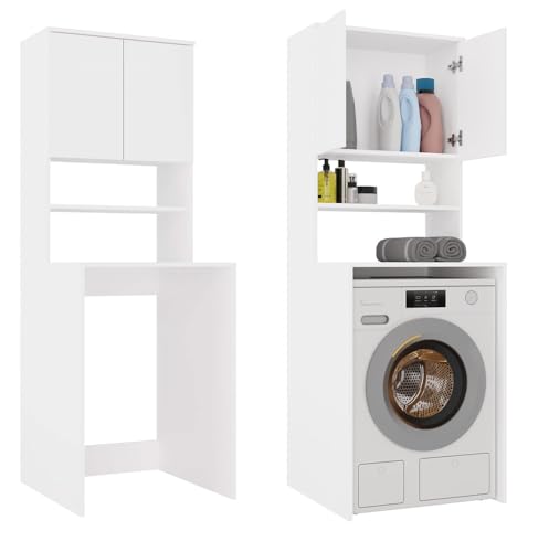 CDF Badezimmerschrank Hochschrank für Waschmaschine und...