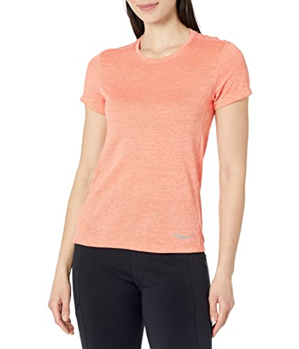 Saucony Stopwatch Short Sleeve Zenith Heather vêtement sport athlétisme