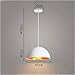 Produktbild Wuyeti kronleuchter Kronleuchter Moderne minimalistische weiße halbrunden Deckel Kronleuchter kreative Persönlichkeit einzelnen Kopf Bar Restaurant Deck Bar Lampe Café (Size : 40 cm)
