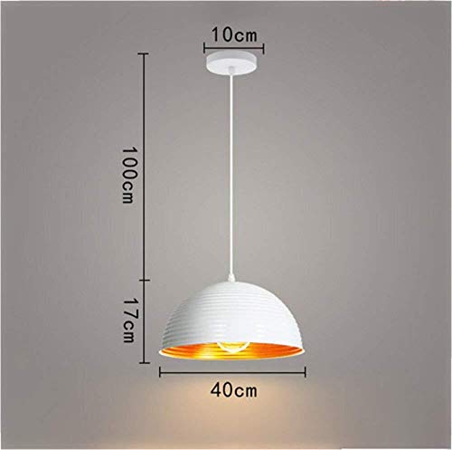 Preisvergleich Produktbild Wuyeti kronleuchter Kronleuchter Moderne minimalistische weiße halbrunden Deckel Kronleuchter kreative Persönlichkeit einzelnen Kopf Bar Restaurant Deck Bar Lampe Café (Size : 40 cm)