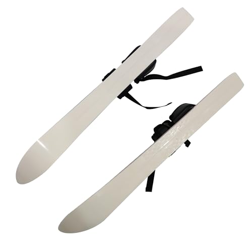 Color Tree Kid\'s Beginner Snow Skis and Poles with Bindings - Low-Resistant Ski Boards - Lightweight Sturdy & Safe Winter Sports Skiing - Kids Skiing Equipment for Age 2-4 - Red