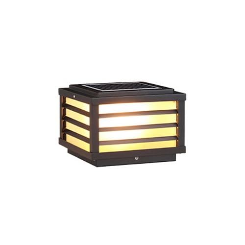 Lumière solaire pour poteau de clôture et arrière-cour ambiance de jardin chaleureuse