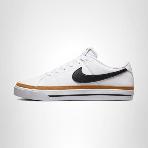 Nike Women's Gymnastics Shoes, White White Black Desert Ochre Team Orange, 8 US — view 7