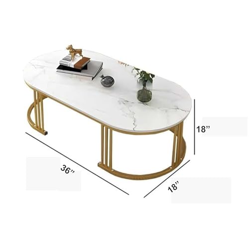 Image of Coffee Table Centre Table (White Gold 2TR)