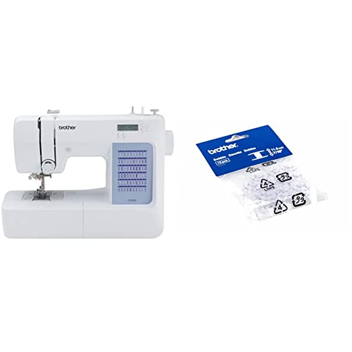 Brother CS5055 Computerized Sewing Machine, LCD Display, and Embroidery Bobbins 10-Pack, Clear #1