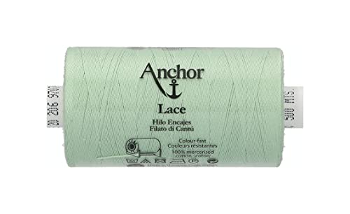 Anchor Hilo De Encaje De Bolillos Encaje, Espesor: 20, Longitud: 500m 206, 3cm x 3cm x 7cm Verde menta 206