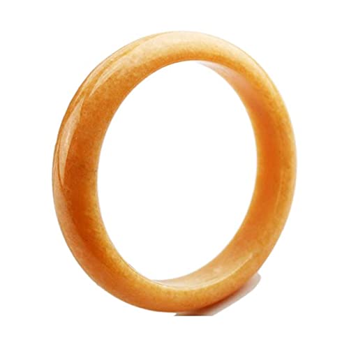 Bracelet jade calcite jaune YZCIS, un cadeau d'exception avec boîte à bijoux pour femme