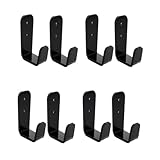 Toyvian Soporte de Pared Acrílico para Bastones de Trekking Palos de Hockey y Cañas de Pescar 4 Pares Multiusos para Organización y Exhibición en Hogar y Actividades al Aire Libre