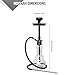 Xpress Hookah Complete 20” Set with Everything - Plastic Hookah Down Stem with Diffuser Washable Hose Silicone Shisha Bowl and Tongs Purge ready to go, Easy pull (Clear)