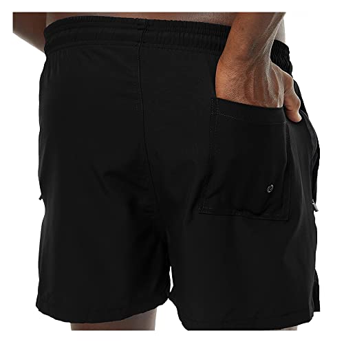 Yukaichen Mens Swim Trunks Quick Dry Swim Shorts With Mesh Lining Swimwear Black #TOP1