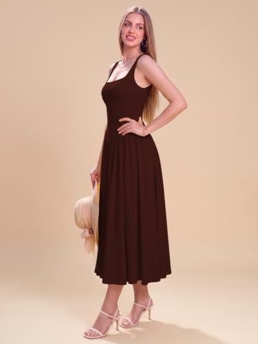 Image of Solid Fit and Flared Round Neck Gown for Women's & Girl's