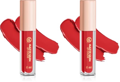 Image of Matte Quin Lip Color| Matte Texture|Long Wear |Smudge Proof |Waterproof-6ml (MQ Flat-201) (Pack of 2)