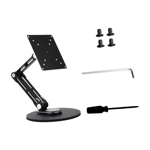 Chenxi Studio Brazo de monitor de altura ajustable, soporte de escritorio de aluminio, soporte de escritorio ajustable, accesorios de metal para monitor de pantalla