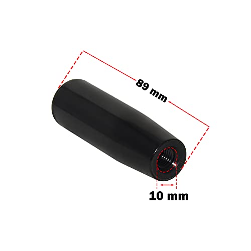 Image of Flyshop M10 3 /8 inch 10mm Female Thread Plastic Grip Handle, 3.5 inch 89mm Long | For Grinding Machine