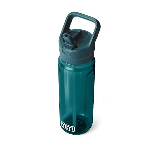 Image of YETI Yonder 750 ml /25 oz Water Bottle with Yonder Straw Cap, Agave Teal