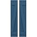 Ekena Millwork ARW102BB311X59HBH Americraft Three 2 Exterior Real Wood Joined Board-n-Batten Shutters w/Z-Bar (Per Pair), 10 1/2"W x 59"H, Sojourn Blue