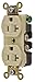 20A 5-20R 125V Receptacle Duplex Ivory - Pack Of 6