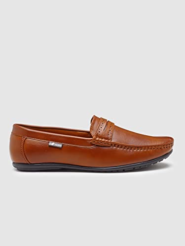 Image of Action-DRIVE-43 Lightweight Comfortable Synthetic Leather Loafers for Men