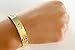 LESLIE BOULES 18K Gold Plated Hamsa Hand Cuff Bracelet for Women Fashion Jewelry