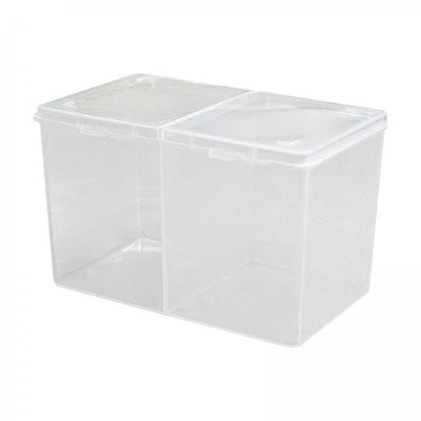 Caja para 5 discos desmaquillantes con doble rejilla contenedor de algodón para dormitorio