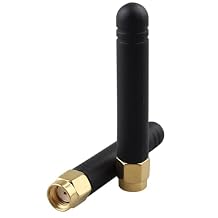 2pcs Mini WiFi Antenna 2.4GHz 5GHz 5.8GHz 3dBi Dual Band Aerial Antenna with MIMO RP-SMA Male Connector for WiFi Router PC Motherboard Network Card USB Adapter Video Surveillance Monitor