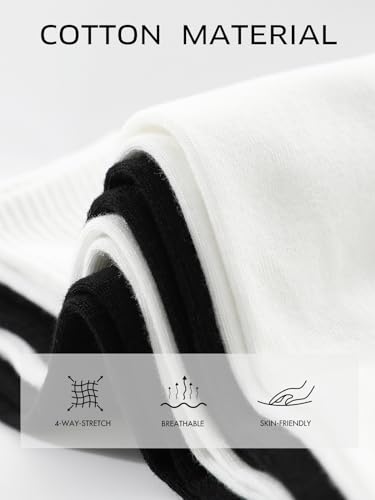 HAVE A TREE Mens Dress Socks White Long Socks For Business Men Casual Socks 3-12Pack2