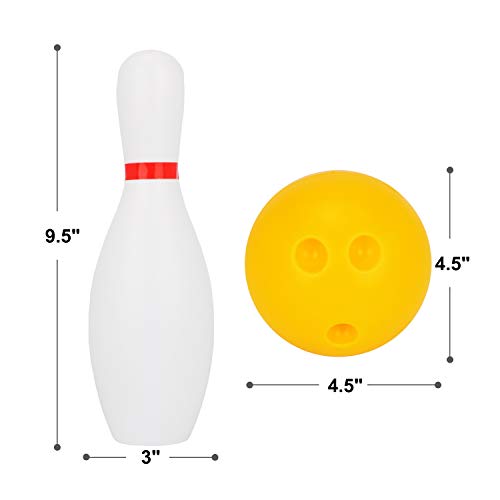 Liberry KID BOWLING SET Kids Bowling Set Includes 10 Classical White Pins And 2 Balls thumb #3