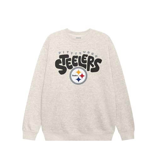 Image of FOCO NFL unisex-adult Foco Nfl Bubble Team Logo Crew Neck Sweatshirt
