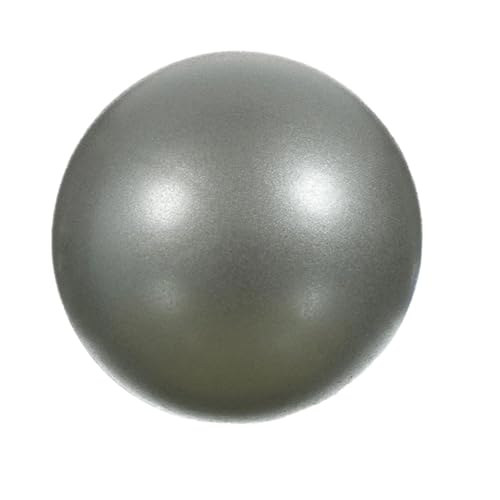 Vestamore 2 pelotas de pilates para yoga y ejercicio, pelota de estabilidad de PVC antiestallido en gris plateado, pelota de fitness inflable con pajita para entrenamiento central, recuperación