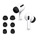 kwmobile 6x Auricolari di ricambio compatibile con Apple AirPods Pro Gommini sostitutivi in Silicone - 3 Misure - nero
