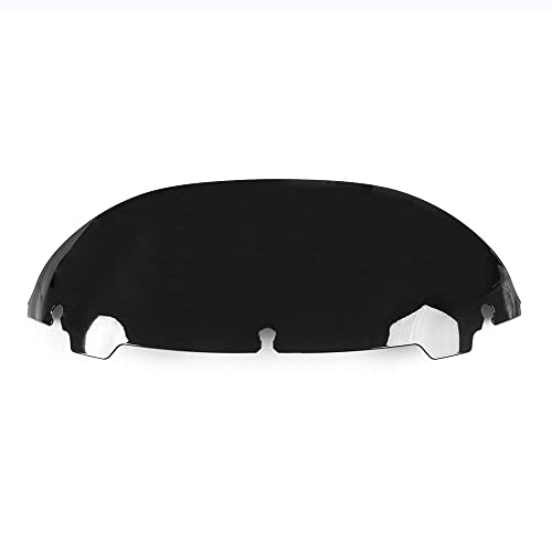 Image of 7 inch Black Round Windshield Windscreen Compatible for 2014-2022 Harley Davidson Touring Street Glide /Electra Glide /Ultra Limited /Tri Glide FLHT FLHX FLHXS FLHTK