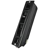 SWITCHDOCTOR Window Master Switch for 1992-1998 Suzuki Sidekick (Charcoal Gray Bezel) (1992 1993 1994 1995 1996 1997 1998 92 93 94 95 96 97 98 Drivers side, button, panel, door, lock)