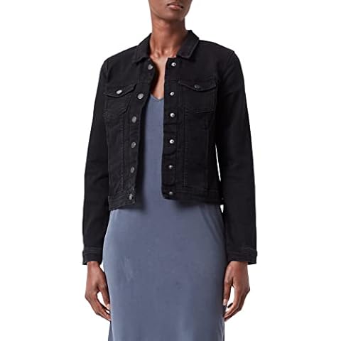 ONLY Damen Jeans Jacke Westa Life leichte Denim-Übergangsjacke 15192447 black denim 36 Cover