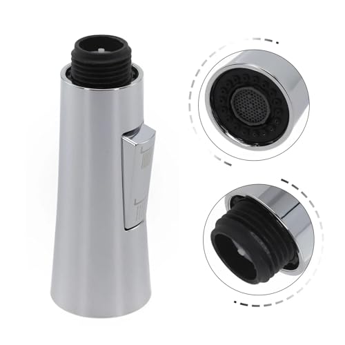 Grifo extraíble de cocina negro con cabezal rociador de agua mezclador aireador y ducha de fregadero 4