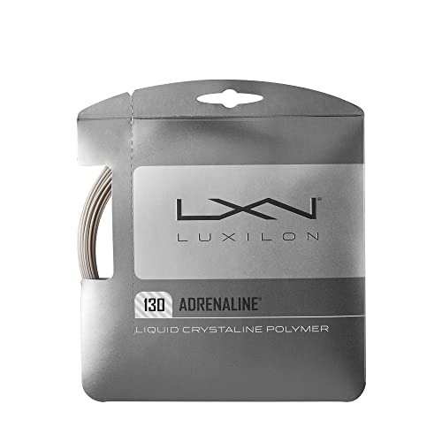 Luxilon Unisex Tennissaite Adrenaline 125, grau, 12,2 Meter, 1,30 mm, WRZ993900