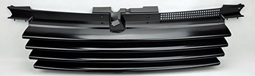 R&L Racing Front Hood Bumper Grill Grille Abs Compatible With 99-04 Volkswagen Jetta 4 Mk4 Blk Horizontal Badgeless #TOP3
