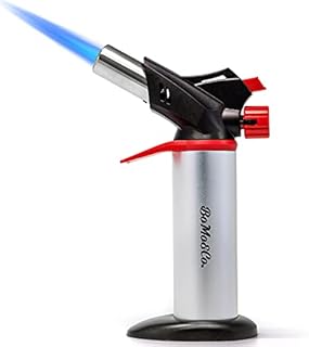 Blow Torch with Saftey Lock and Stand - Creme Brulee Torch - Butane Torch - Gas Torch - Kitchen Blow Torch - Blowtorch for Cooking - Butane Lighter Gas not Included BoMo&Co.