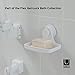 Umbra Flex Soap Dish with Patented Gel-Lock Technology Suction Cup, White
