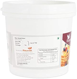 BLOSSOM Edible Glazing Gel for Cake & Desserts Toppings Decoration- Neutral,1 kg