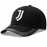 JUVENTUS Cappello Ufficiale Baseball Nero con Logo JJ Bianco- Berretto Regolabile - 100% Cotone - 2024022