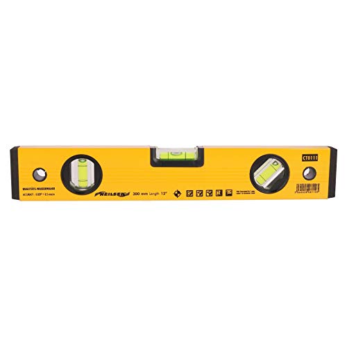 12" / 300mm Aluminium Scaffolding Builders Spirit Level Handheld Straight Levels