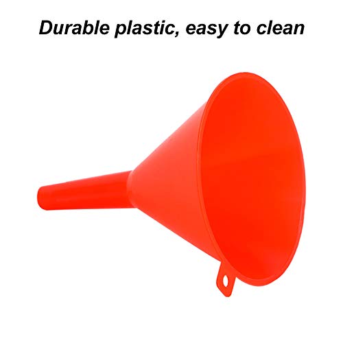 mewmewcat Conjunto de funil de plástico de 4 tamanhos e 4 peças para óleo, gás e fluidos automotivos