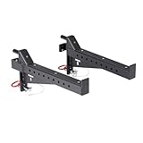 Titan Fitness T-2 Series Spotter Arms, 800 LB Capacity, Black Safety Catches, Power Rack Solo Lifting Attachments, Set of 2