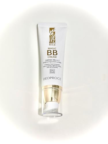Deoproce Rice Magic BB Cream SPF 50+ PA++++ | Anti-Wrinkle Formula | UV Block, Flaw Covering, Lightweight & Hydrating | Natural Beige #21 | 50g - Image 4